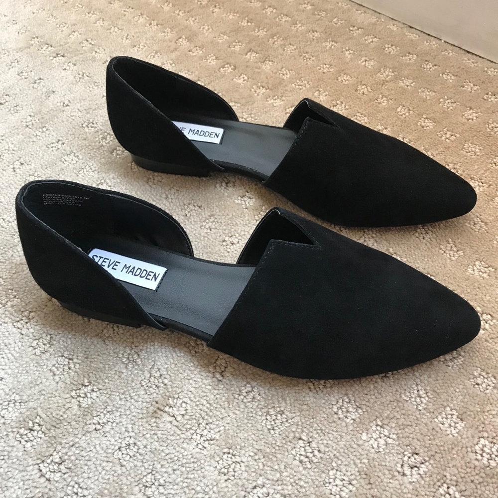 Black Steve Madden Flats - Size 8.5
